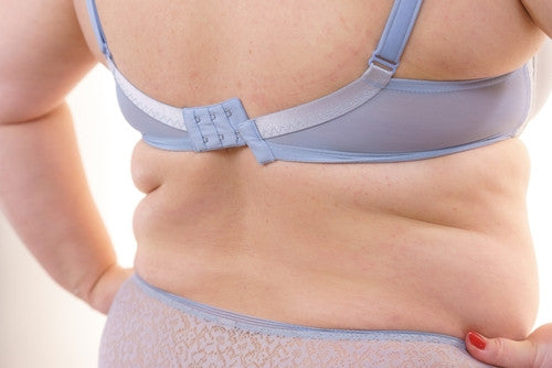 Dos avec un soutien-gorge classique